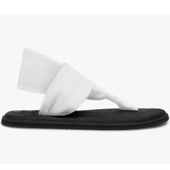 Sanuk Yoga Sling Sandals White Size 9 EU 40 - Picture 1 of 10